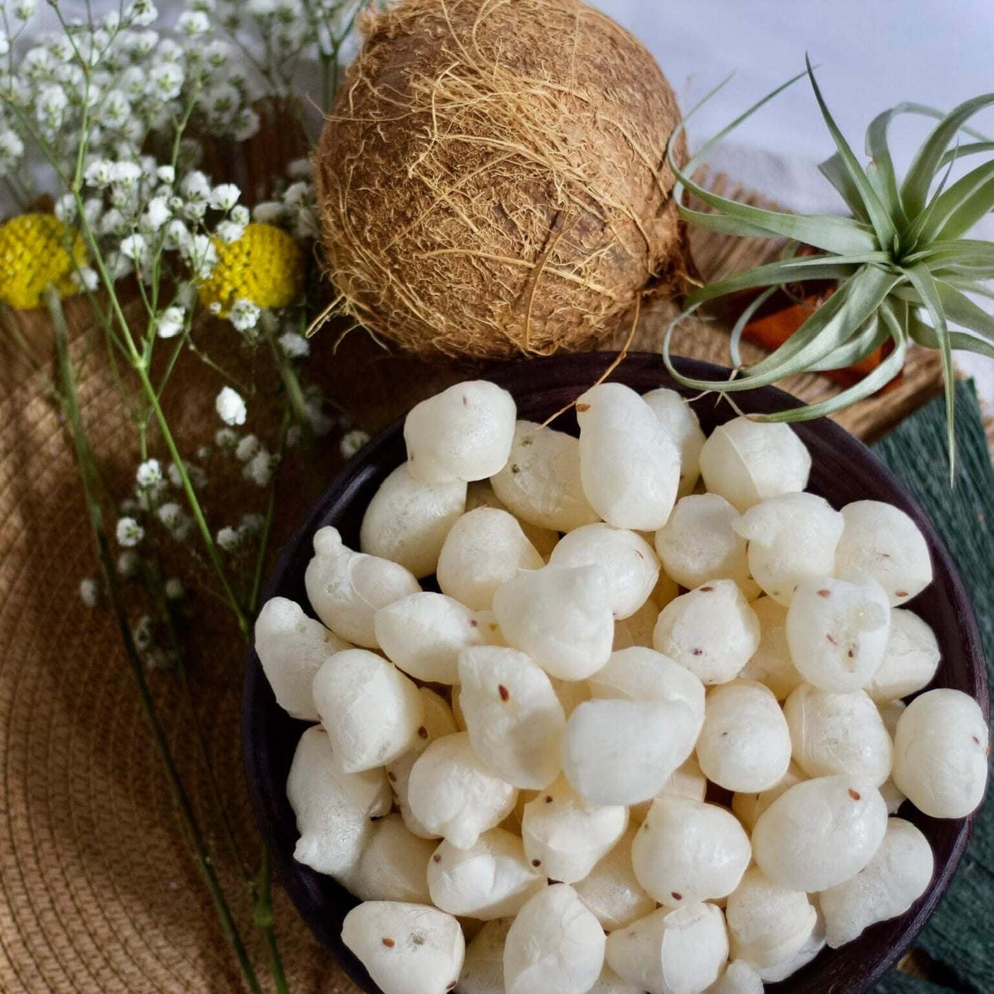 Yupuffs Coconut Oil & Flax Seeds - Gluten and Dairy Free Yuca Snack - Good Food Awards Winner 2021