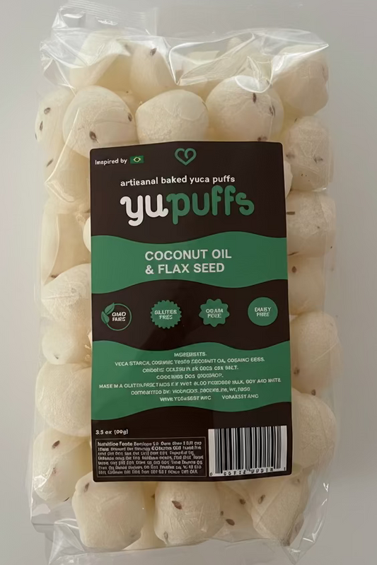 yupuffs® Coconut Oil & Flax Seeds